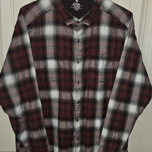 KUHL Men's Red Plaid Shirt